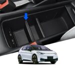 vw id.3 centre console divider black storage organiser uk