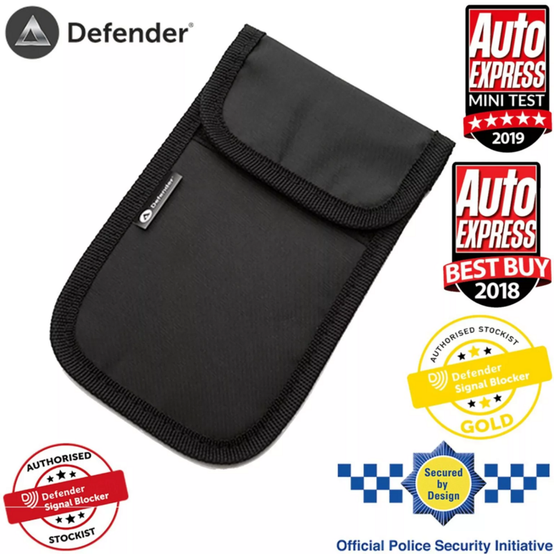 Defender Signal Blocker Authorised Stockist Secured By Design Black OT01119