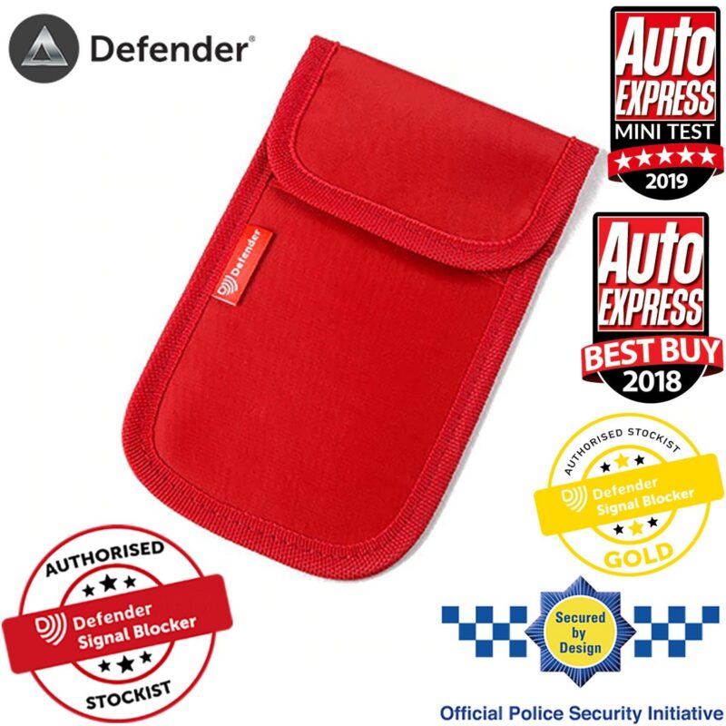 Defender Signal Blocker Authorised Stockist Secured By Design Red OT01143