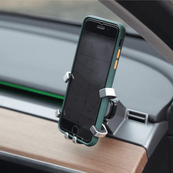 Model 3 RHD Dash Mounted Mobilre Phone Holder phone Holder clamp and phone