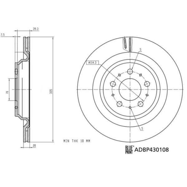 Model 3 Rear Brake Disc ADBP430108