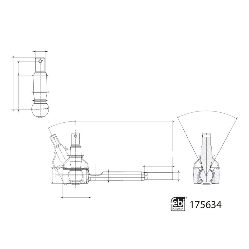 Tesla Model S Tie Rod End Febi - 175634