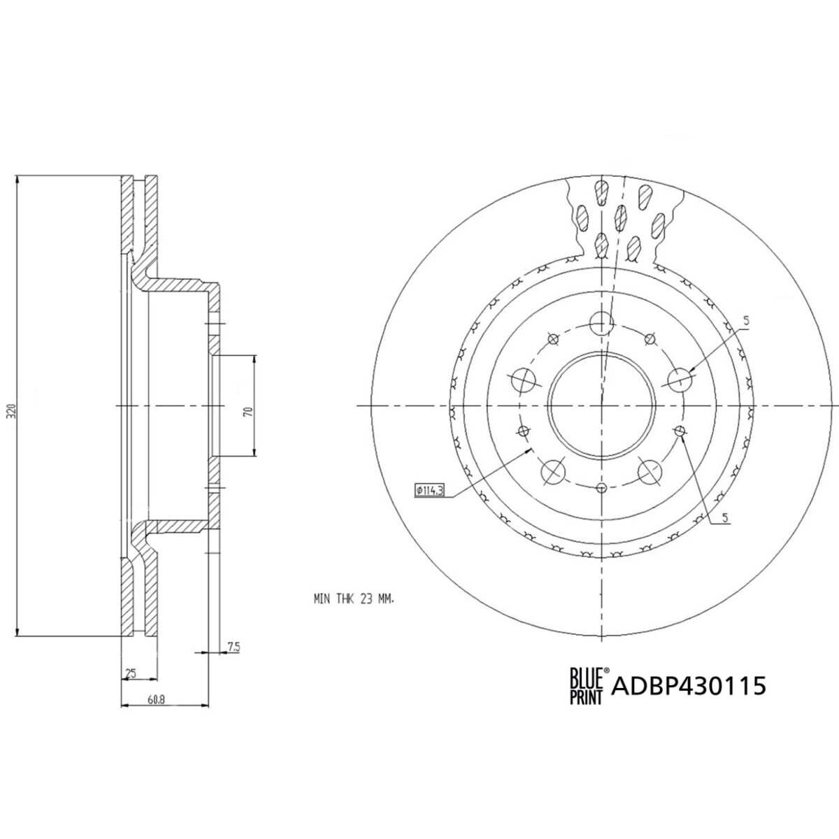 Model 3 Front Brake Disc ADBP430115