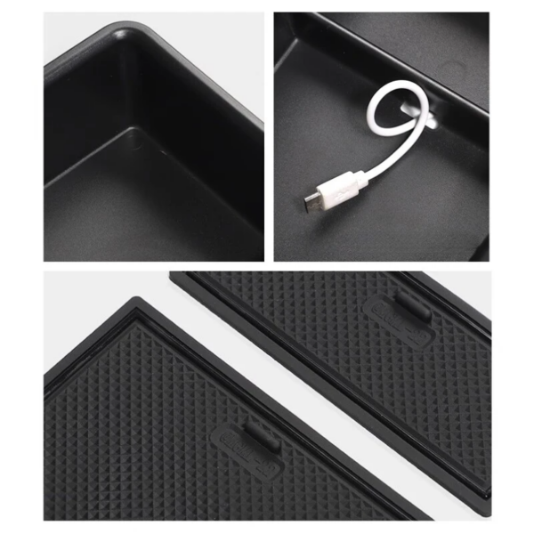 MG4 Arm Rest Centre Console Organiser Storage Tray Features a cable hole for charger cables