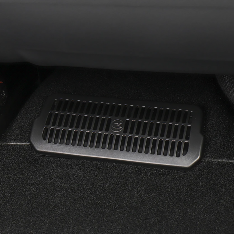 Tesla Model 3 Highland Rear Air Vent Grill Set Installed