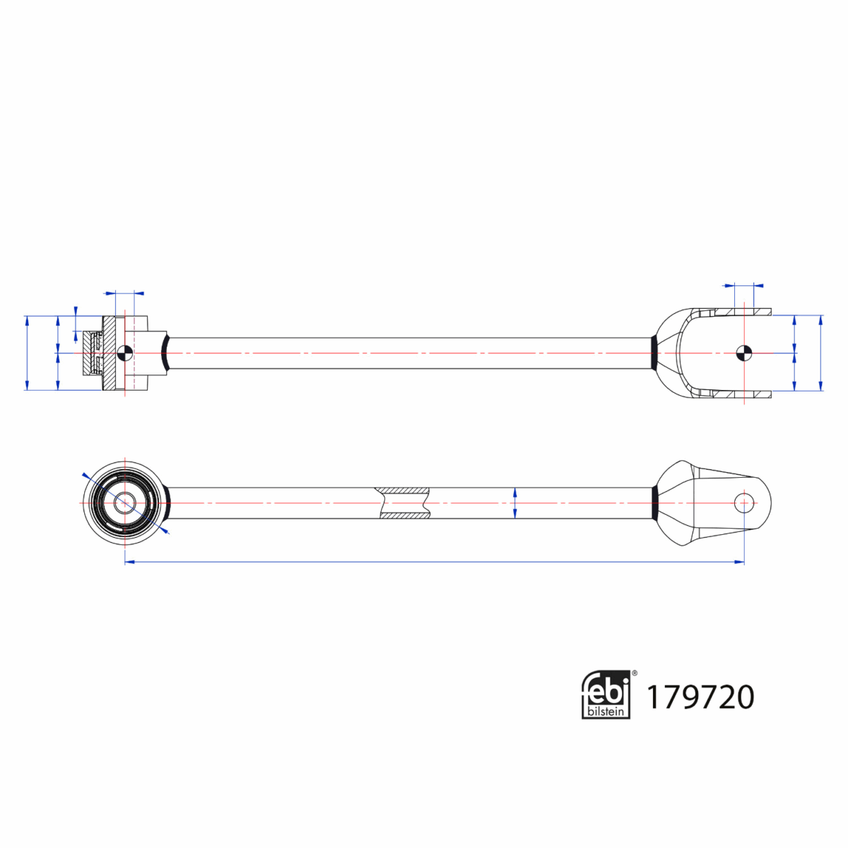 Tesla Model 3 Y Rear Lower Fore Link Control Arm with Bush - Febi 179720