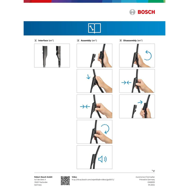 MG ZS Wiper Blades – Bosch A745S Aerotwin