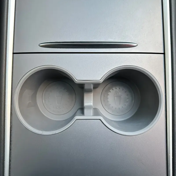 Tesla Model 3 Drink Holder Insert in grey