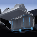 Tesla Model 3 Y 2-in-1 Silicone Center Console Cup Holder Storage Tray.