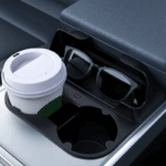 Tesla Model 3 Y 2-in-1 Silicone Center Console Cup Holder Storage Tray.