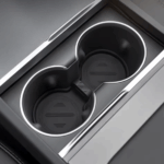 Tesla Model 3 Y Cup Holder Insert Coaster Tray In Black