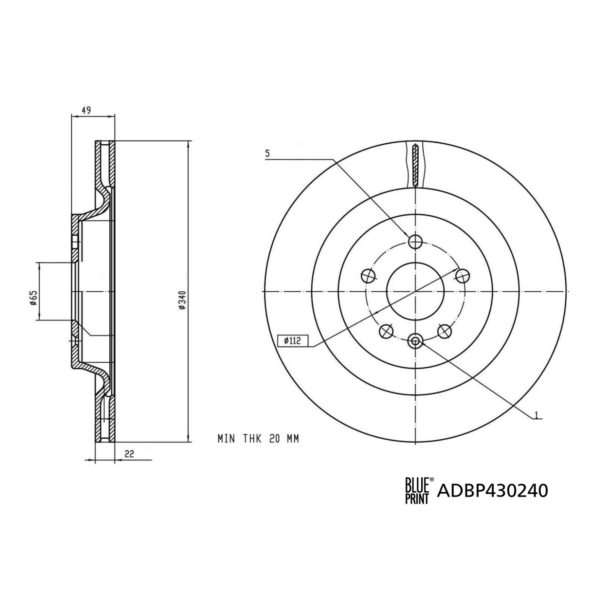 mg4 mulan 4x4 rear brake discs