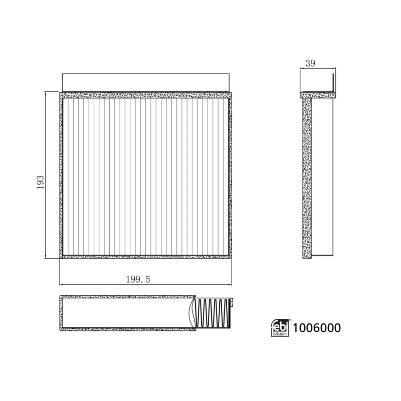 MG ZS EV Cabin Filter with Anti-Viral Effect – Left-Hand Drive