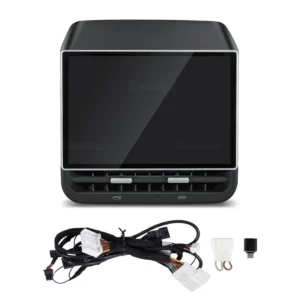 Hansshow H86 8.66 inch Android rear screen for Tesla Model 3 and Model Y with wiring harness and fitting clips