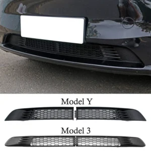 Tesla Model 3 and Model Y front grill mesh, 2 piece lower grill protection